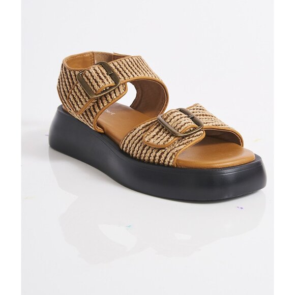 🎉LAST CHANCE🎉 FREE PEOPLE Mandi Weave Sandal / Natural - Picture 4 of 10